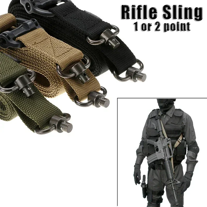 Tactical Sling 2 Point Quick Adjust Rifle - 1 Stück Verstellbarer MS4 Taktischer Schnellwechselgurt