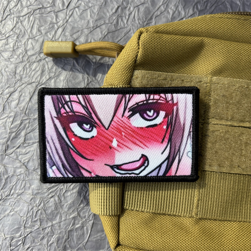 Patch Morale Tactical Military Hook Loop - Anime-Pfad auf Kleidung, bedrucktes Moralabzeichen, Klettverschluss,