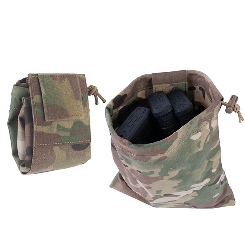 Tactical Dump Pouch Foldable Drop Bag - Taktische Faltbare Magazintasche, Abwurftasche, MOLLE-Hüfttasche für