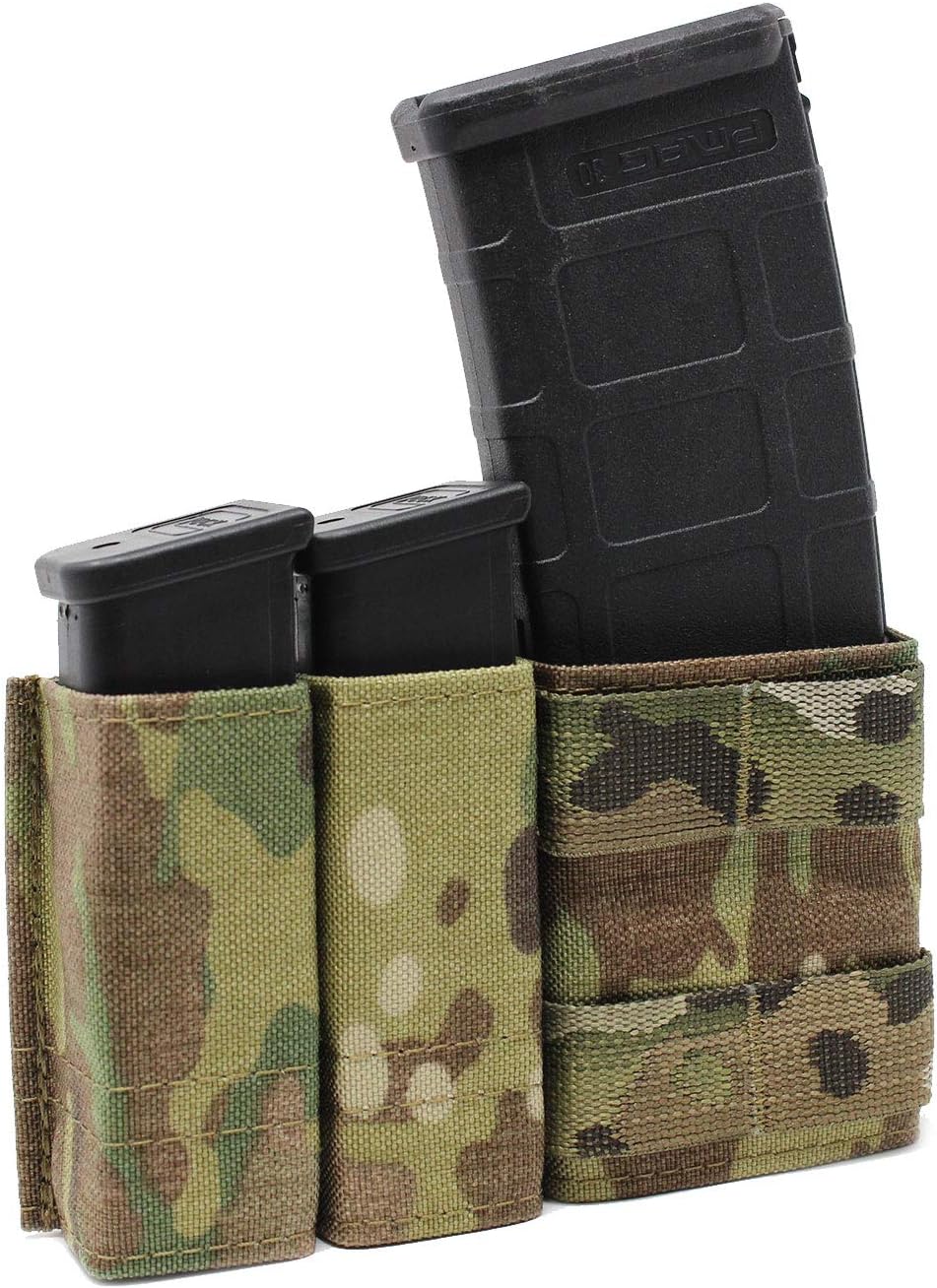 Molle Mag Pouch Double Magazine 5.56 9Mm - 5,56 Magazintasche, doppelte 9 mm Pistolen-Magazintasche,