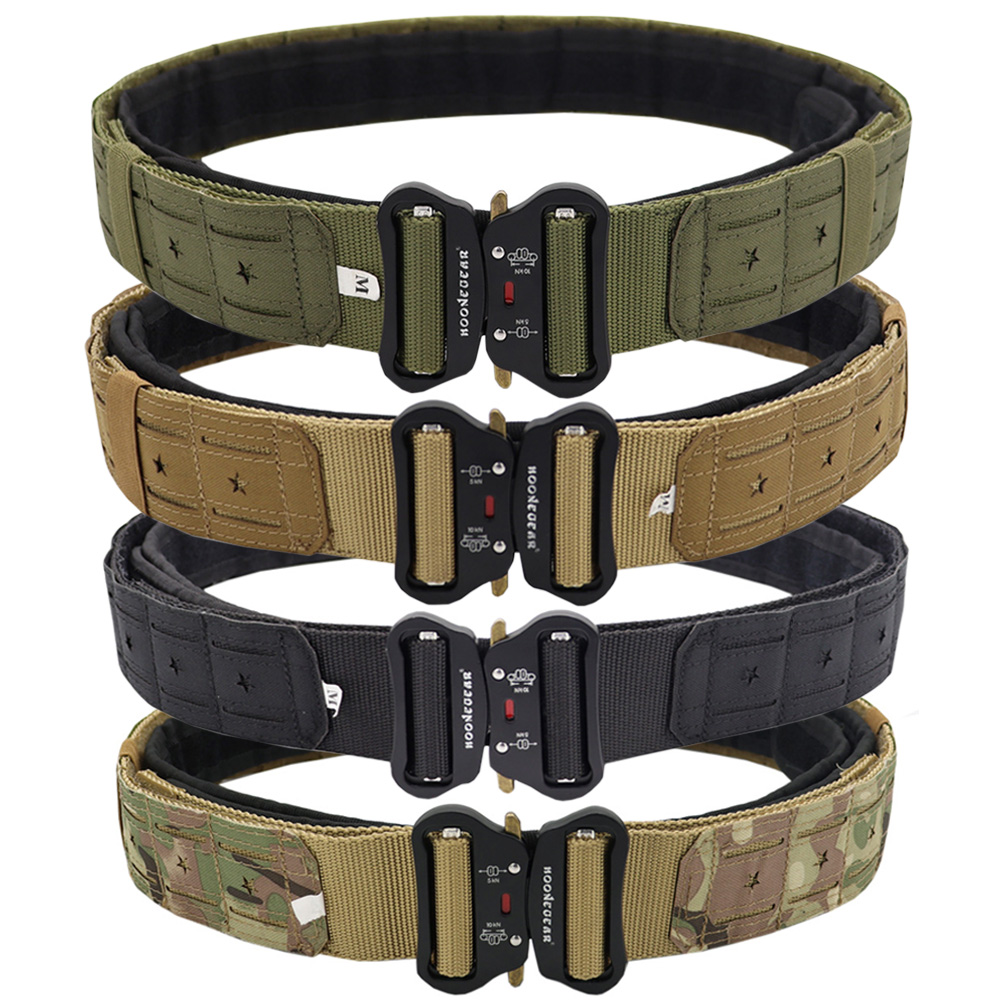 Tactical Combat Belt Quick Release Buckle - Neuer taktischer 2-Zoll-Kampfgürtel mit Schnellverschluss-Schnalle, Molle-System,