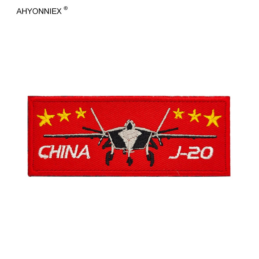 1PC 3D Stoff China J20 Flagge  – Patch Morale Tactical Military Hook Loop Bewertung und Preis