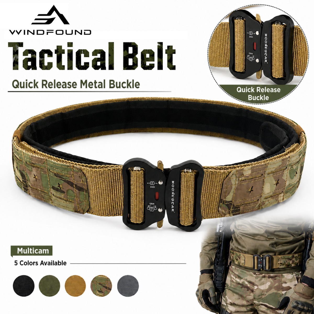 Militärischer taktischer Gürte – Tactical Combat Belt Quick Release Buckle Bewertung und Preis