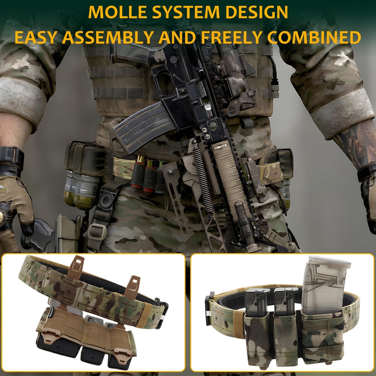 Militärischer taktischer Gürte – Tactical Combat Belt Quick Release Buckle Bewertung und Preis