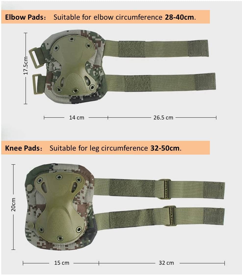 4-teiliges Set aus militärisch – Combat Knee Pads Elbow Pads Set Military Bewertung und Preis